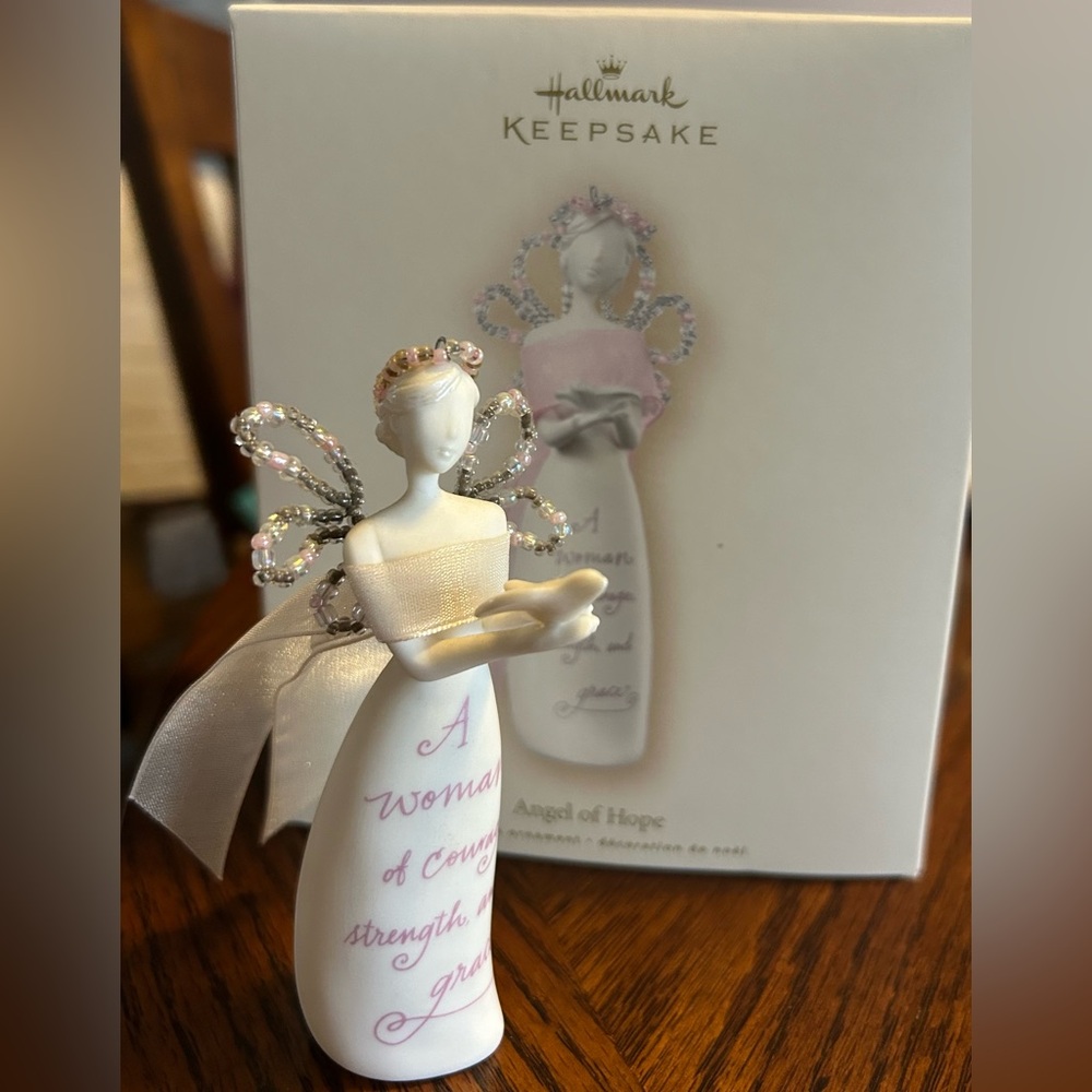 Hallmark Keepsake Angel of Hope Figurine - Breast Cancer 2007